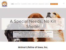 Tablet Screenshot of animal-lifeline.com
